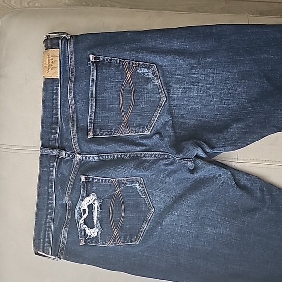 ABERCROMBIE & FITCH Perfect Stretch Brett Distressed Jeans size 10R - Picture 9 of 9